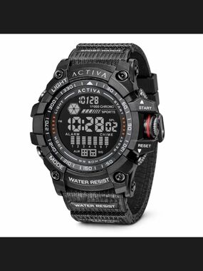 Activa Strike X Black Digital Tactical Sport Watch 56mm